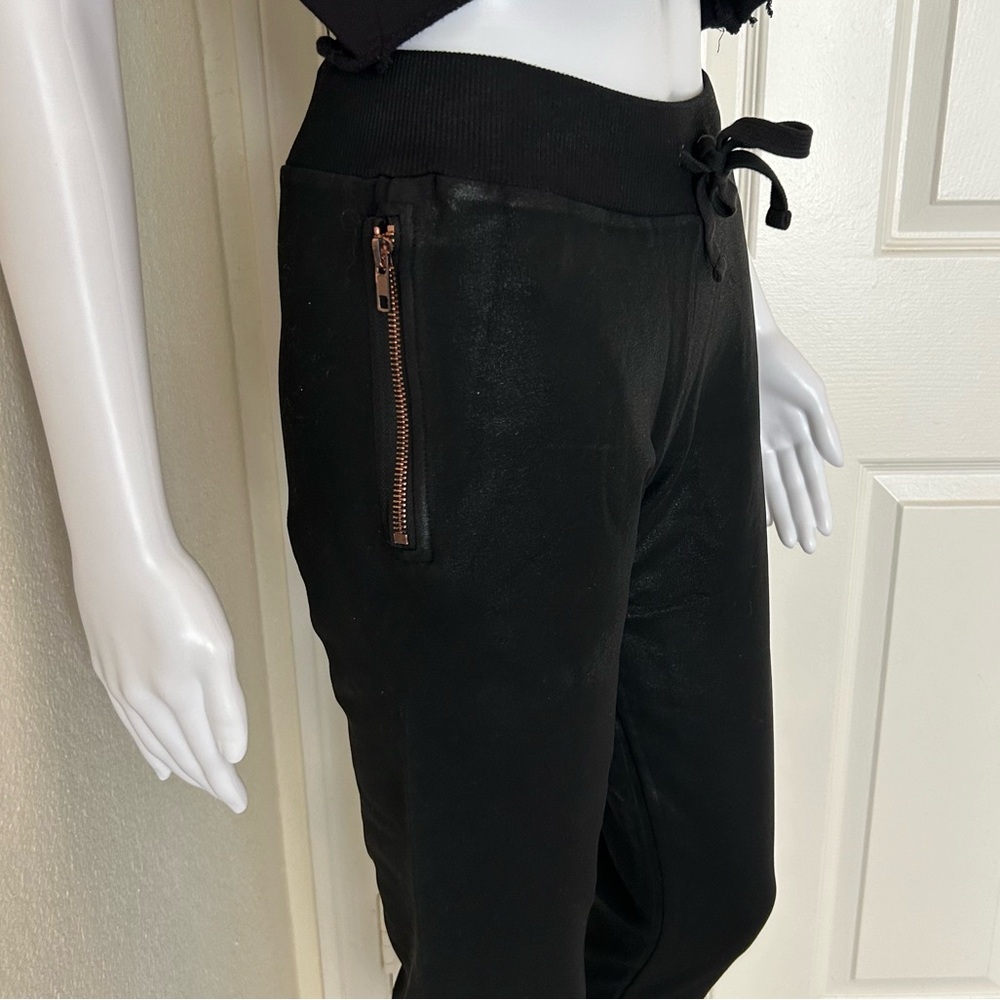 Revolve - Benjamin Jay Raven Wax Coated Jogger pants iBlack Wax- size XS - Picture 6 of 11